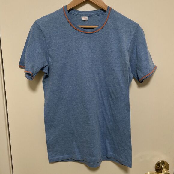 Life International Other - VTG 70s/80s Life International Blue Orange Ringer Shirt Single Stitch Blank M